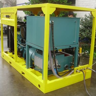Sprzęt do hydropiaskowania o mocy 90 kW Przemysłowa maszyna do czyszczenia strumieniem wody 800 barów